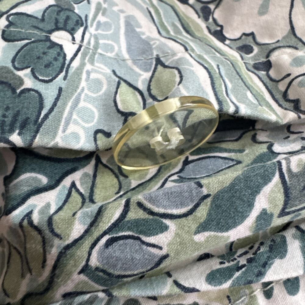 Pottery Barn BELLA Paisley Floral Duvet Blue Sage 100% Organic Cotton - King - Picture 2 of 8